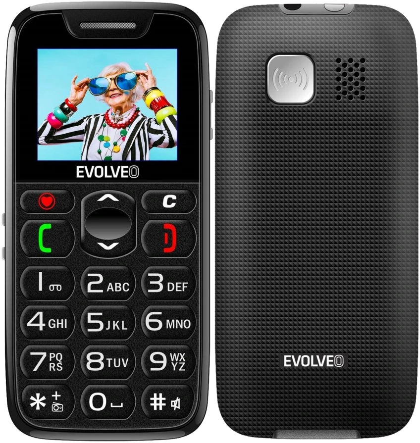 Evolveo mobilní telefon Easyphone Black