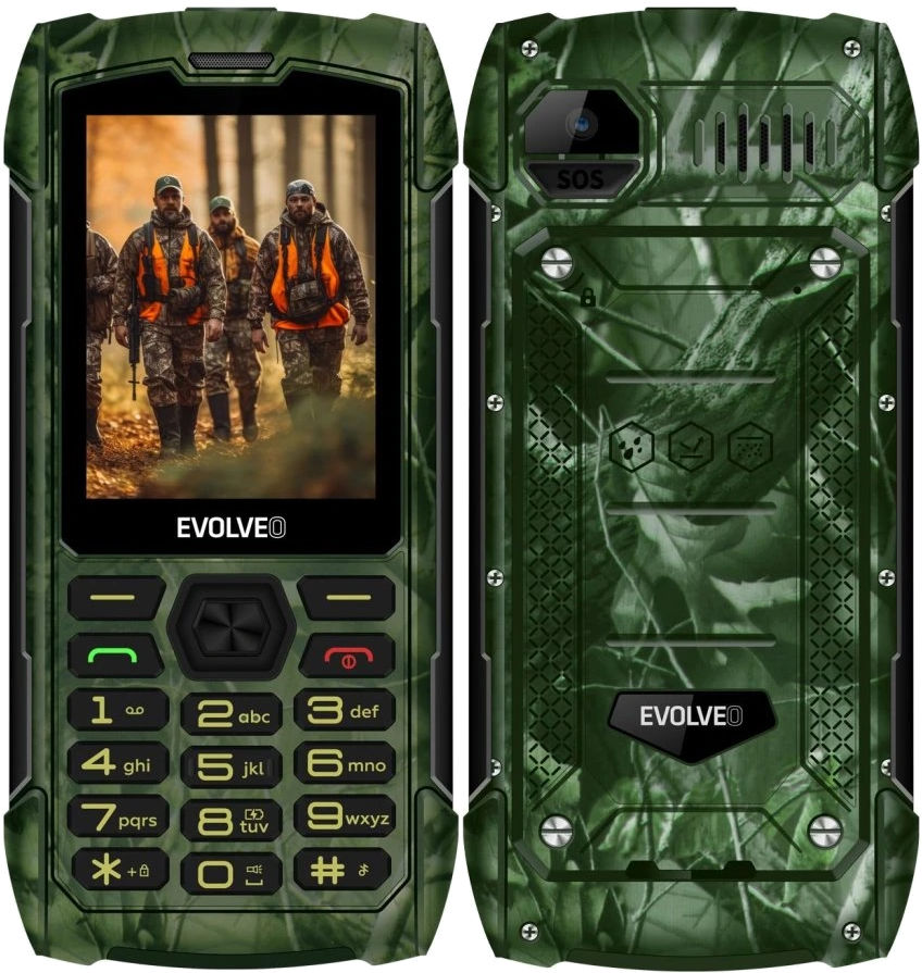 Evolveo mobilní telefon Strongphone H1 Hunting Camo