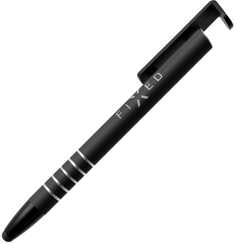 Psací pero 3v1 se stylusem pro dotykové displeje a stojánkem FIXED Pen, černé