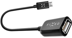 USB Type-C OTG adaptér FIXED pro mobilní telefony a tablety, USB 2.0, černý - FIXED OTG datový kabel s konektory micro USB/USB-C, USB 2.0, 20 cm