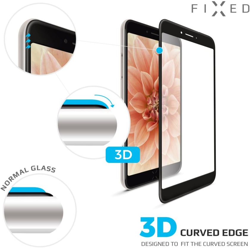 Levně Fixed tvrzené sklo pro mobilní telefon 3D Full-cover pro Apple iPhone X/xs Fixg3d-230-033bk