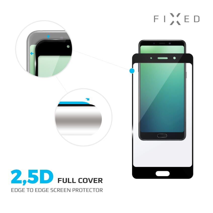 Levně tvrzené sklo pro mobilní telefon Ochranné tvrzené sklo Fixed Full-cover pro Honor 8S, černé Fixgfa-422-bk