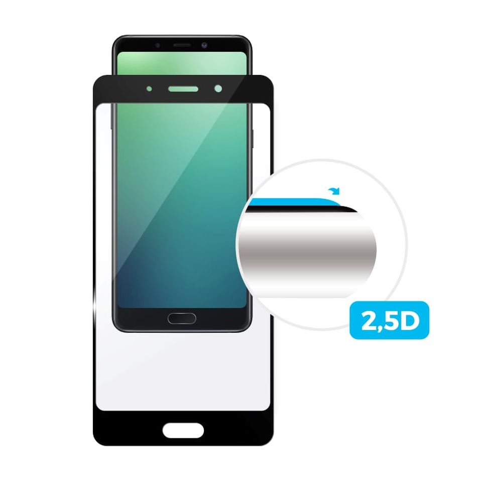 Ochranné tvrzené sklo FIXED Full-Cover pro Samsung Galaxy A10, lepení přes celý displej, černé