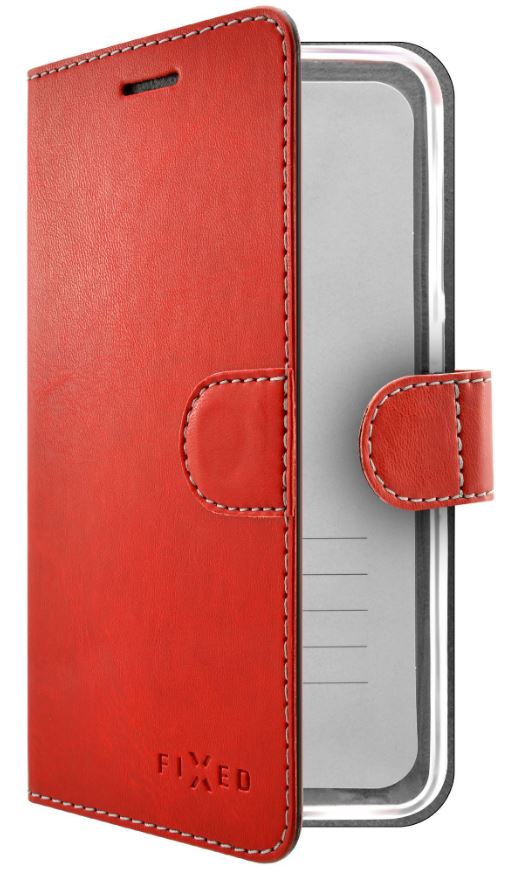 Pouzdro typu kniha FIXED FIT pro Samsung Galaxy A10, červené
