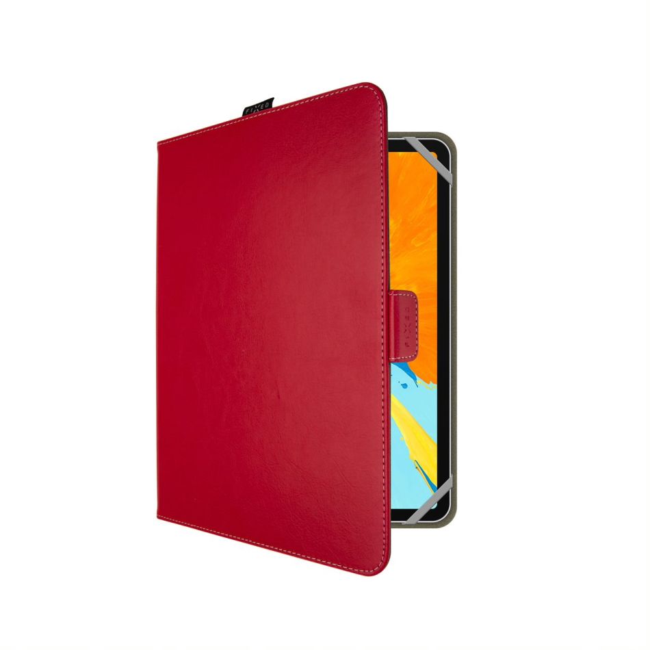 Levně pouzdro na tablet Pouzdro pro 10,1" tablety Fixed Novel se stojánkem a kapsou pro stylus, Pu kůže, červené