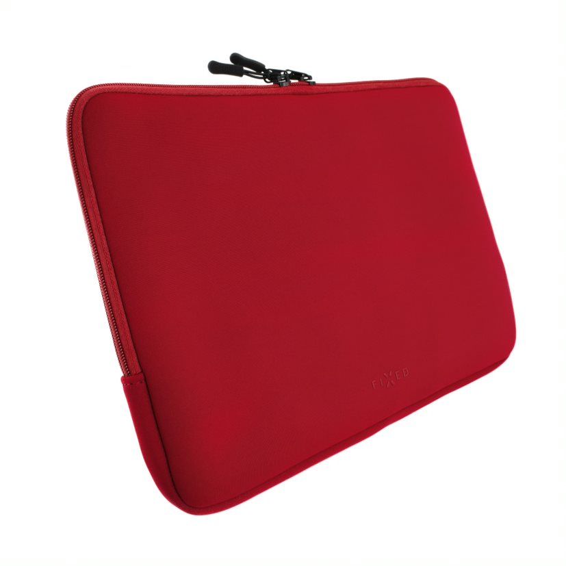 Neoprenové pouzdro FIXED Sleeve pro notebooky o úhlopříčce do 15,6", červené - FIXED Sleeve 15,6