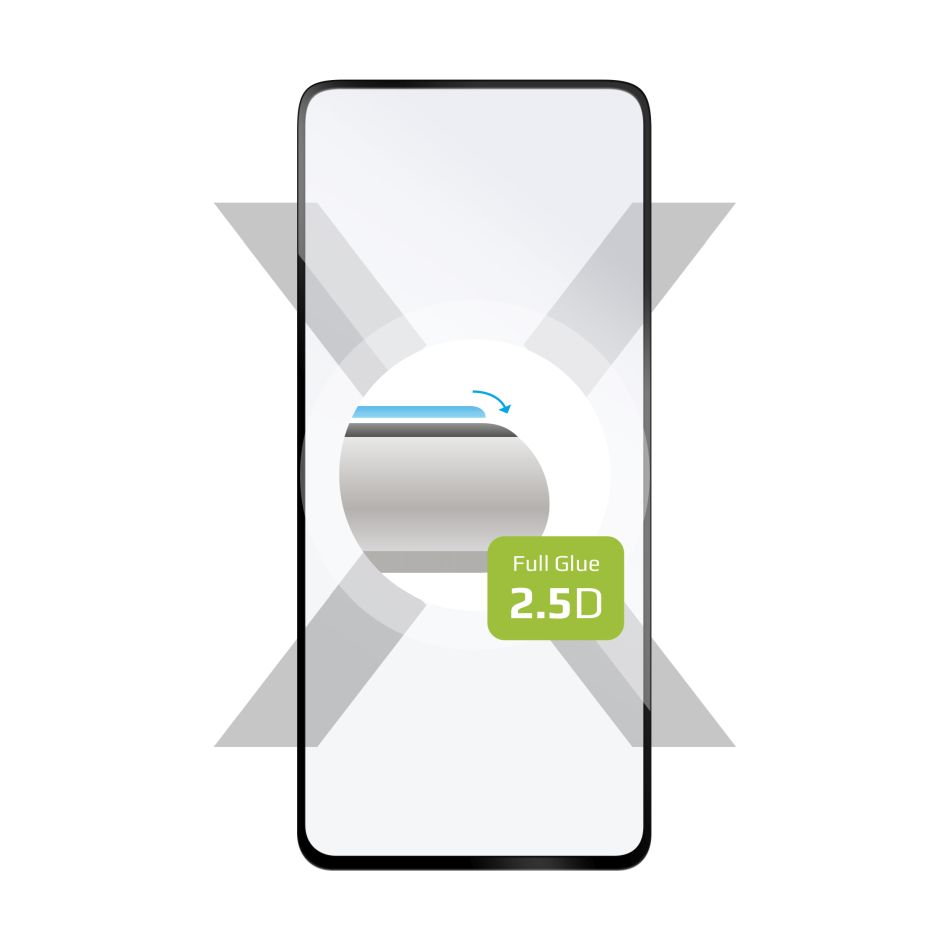 Levně tvrzené sklo pro mobilní telefon Ochranné tvrzené sklo Fixed Full-cover pro Xiaomi Poco X3/x3 Pro, lepení přes celý displej, černé