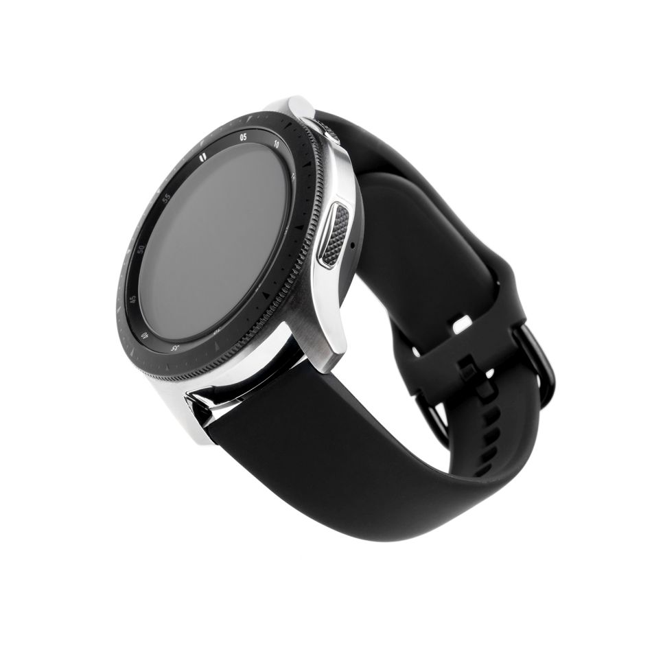 Řemínek FIXED Silicone Strap 20mm na smartwatch černý (FIXSST-20MM-BK)