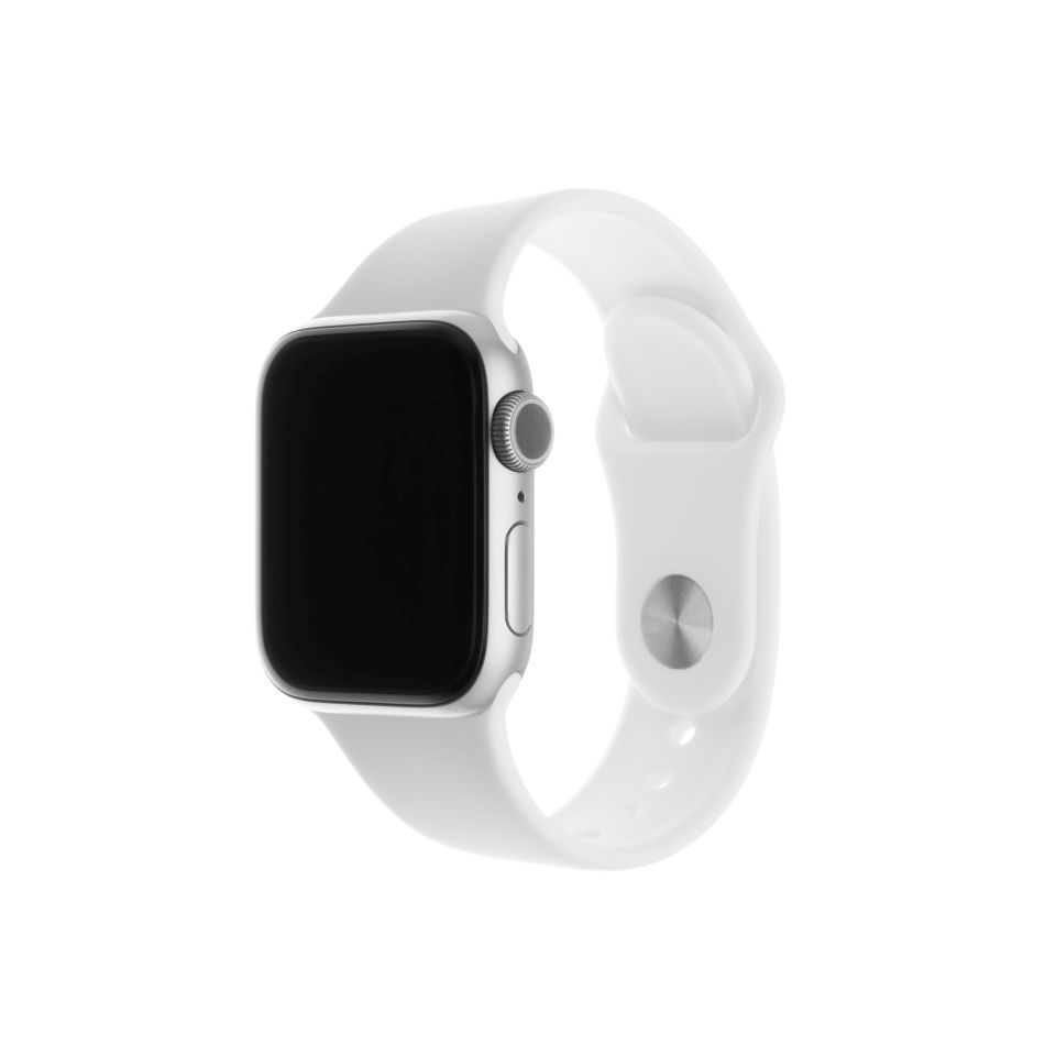 Levně Řemínek Fixed Silicone Strap na Apple Watch 42 mm/44 mm bílý (FIXSST-434-WH)