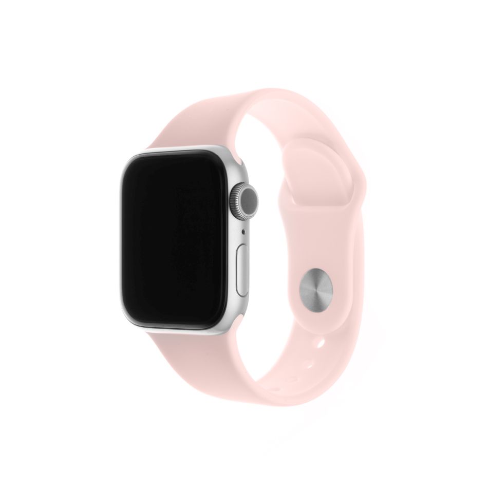 Levně Řemínek Fixed Silicone Strap na Apple Watch 38 mm/40 mm růžový (FIXSST-436-PI)