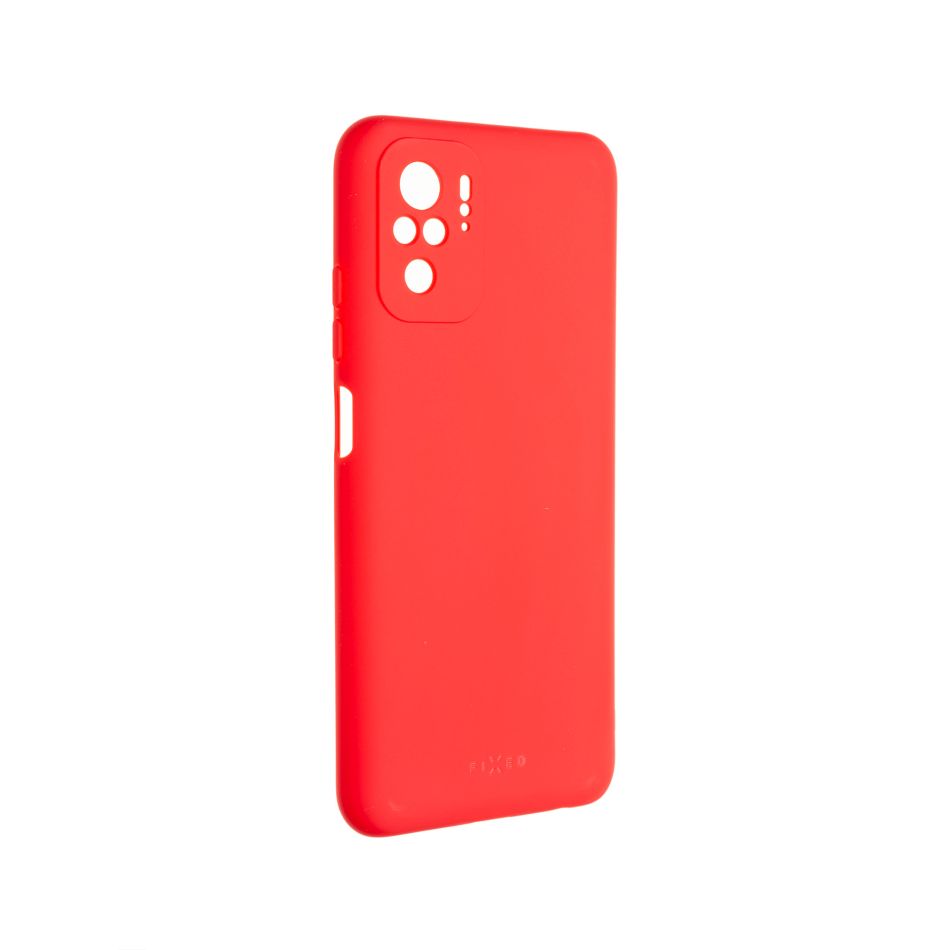 Zadní pogumovaný kryt FIXED Story pro Xiaomi Redmi Note 10/Note 10S, červený