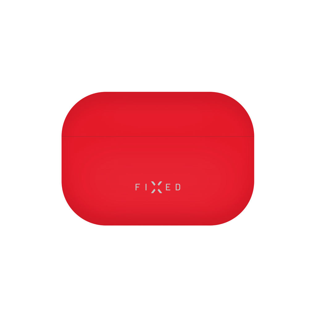 Levně pouzdro na mobil Ultratenké silikonové pouzdro Fixed Silky pro Apple Airpods, červené