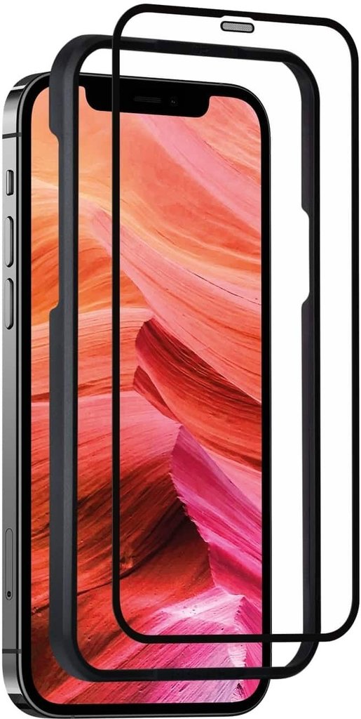 Levně tvrzené sklo pro mobilní telefon Ochranné tvrzené sklo Fixed 3D Full-cover s aplikátorem pro Apple iPhone 13/13 Pro, černé