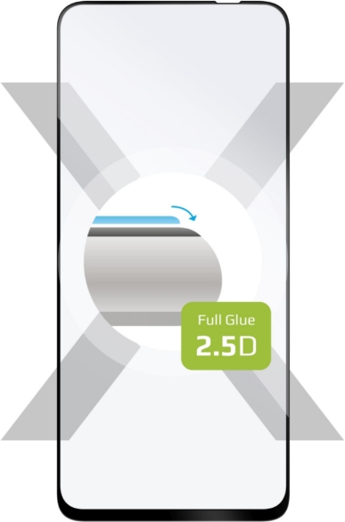 Ochranné tvrzené sklo FIXED Full-Cover pro Xiaomi Redmi 10, lepení přes celý displej, černé