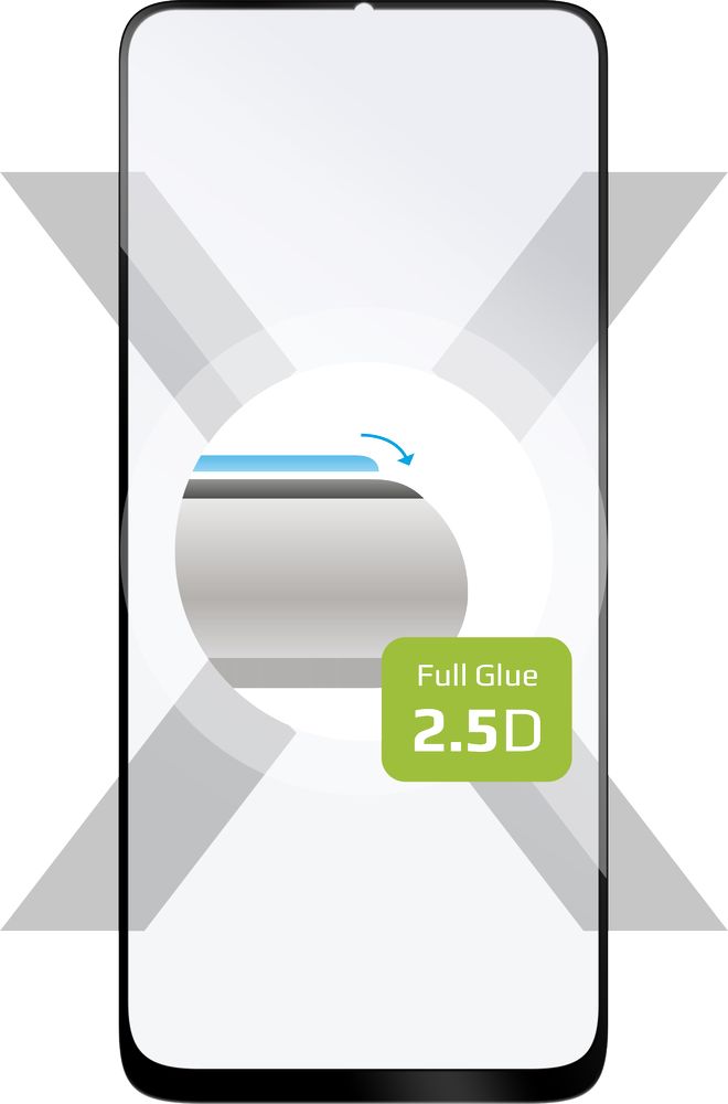 Levně tvrzené sklo pro mobilní telefon Ochranné tvrzené sklo Fixed Full-cover pro Vivo Y52 5G, lepení přes celý displej, černé