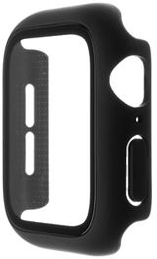 Levně Ochranné pouzdro Fixed Pure+ s temperovaným sklem pro Apple Watch 44mm, černé