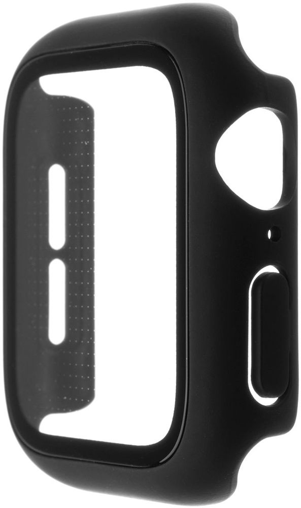 Levně Ochranné pouzdro Fixed Pure+ s temperovaným sklem pro Apple Watch 40mm, černé