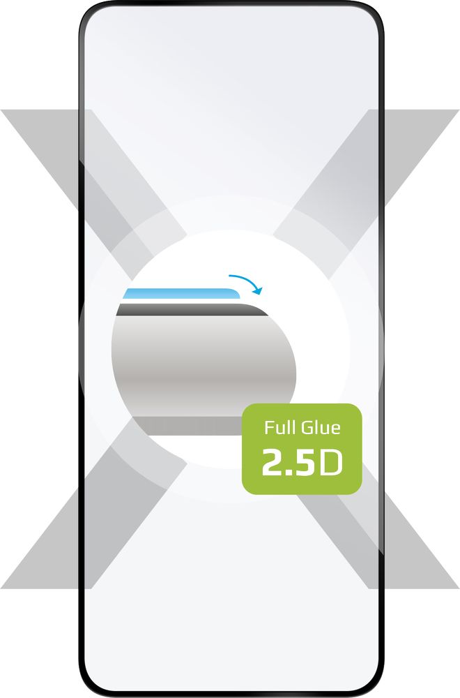Ochranné tvrzené sklo FIXED Full-Cover pro Xiaomi Redmi Note 11 5G/Note 11T 5G, lepení přes celý displej, černé