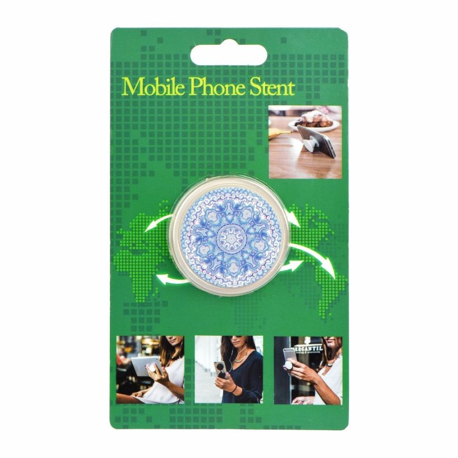 Levně držák na mobil Socket, mozaika, modrý