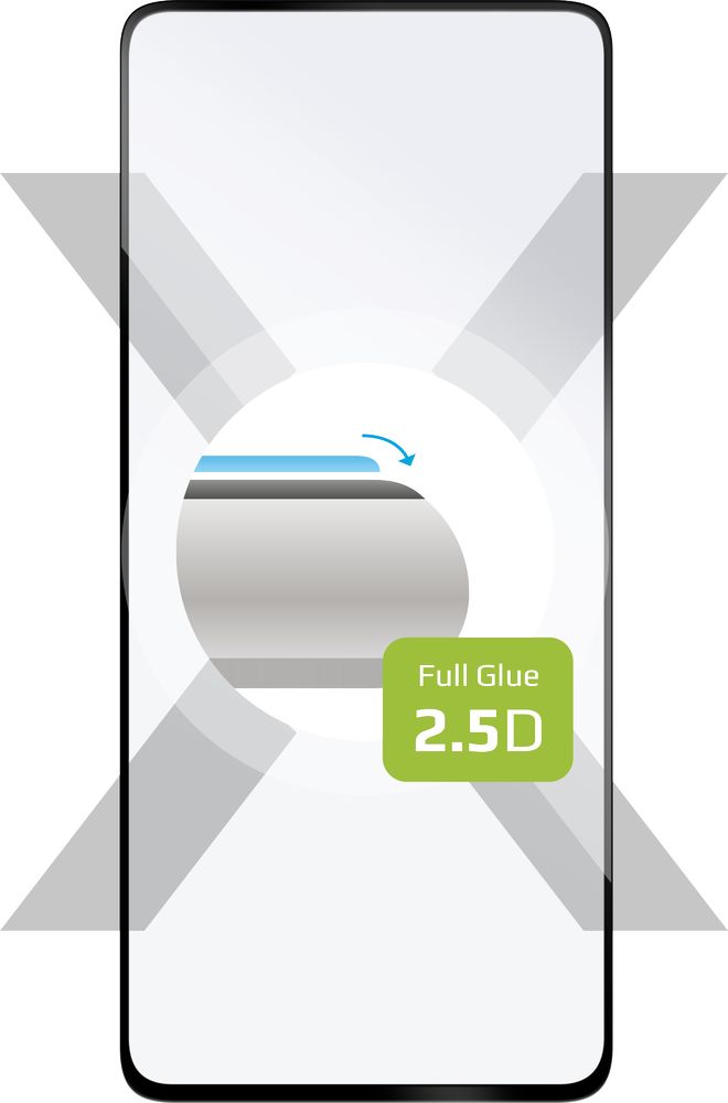 Ochranné tvrzené sklo FIXED Full-Cover pro Xiaomi Redmi Note 11 Pro/Note 11 Pro 5G, lepení přes celý displej, černé