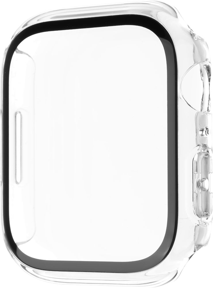 Levně Ochranné pouzdro Fixed Pure s temperovaným sklem pro Apple Watch 45mm, čiré