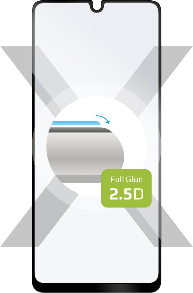 Ochranné tvrzené sklo FIXED Full-Cover pro Samsung Galaxy A33 5G, lepení přes celý displej, černé