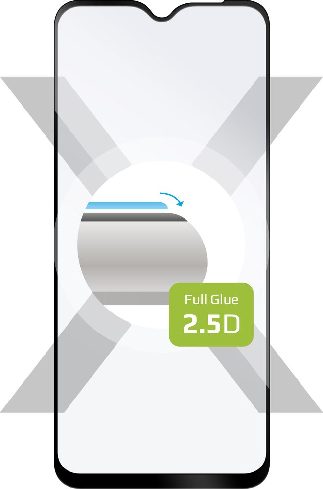 Ochranné tvrzené sklo FIXED Full-Cover pro Samsung Galaxy A23 5G, lepení přes celý displej, černé