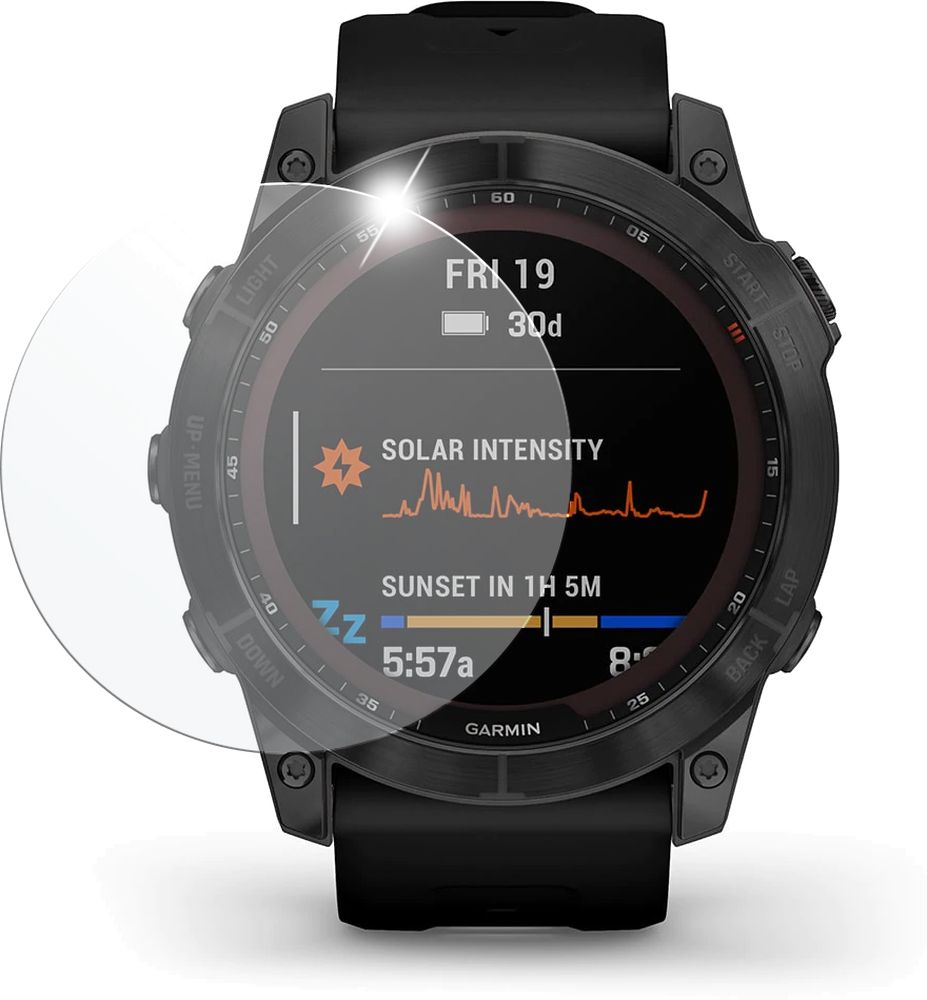 Ochranné tvrzené sklo FIXED pro smartwatch Garmin Fénix 7 51mm, 2ks v balení, čiré