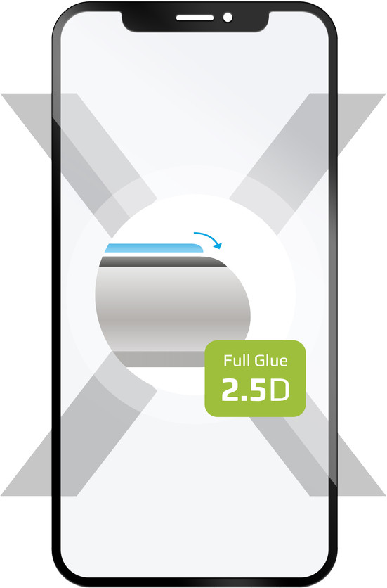 Levně tvrzené sklo pro mobilní telefon Ochranné tvrzené sklo Fixed Full-cover pro Motorola Moto E32s, lepení přes celý displej, černé