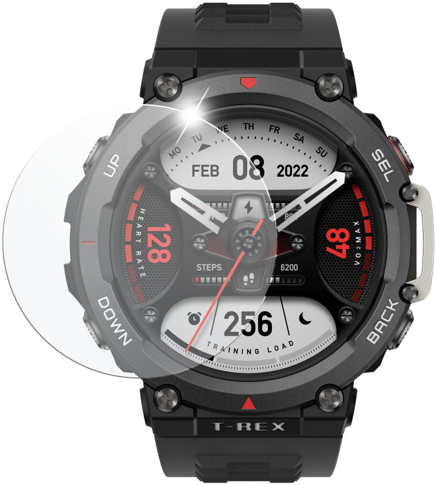 Ochranné tvrzené sklo Fixed pro smartwatch Amazfit T-Rex 2, 2ks v balení, čiré