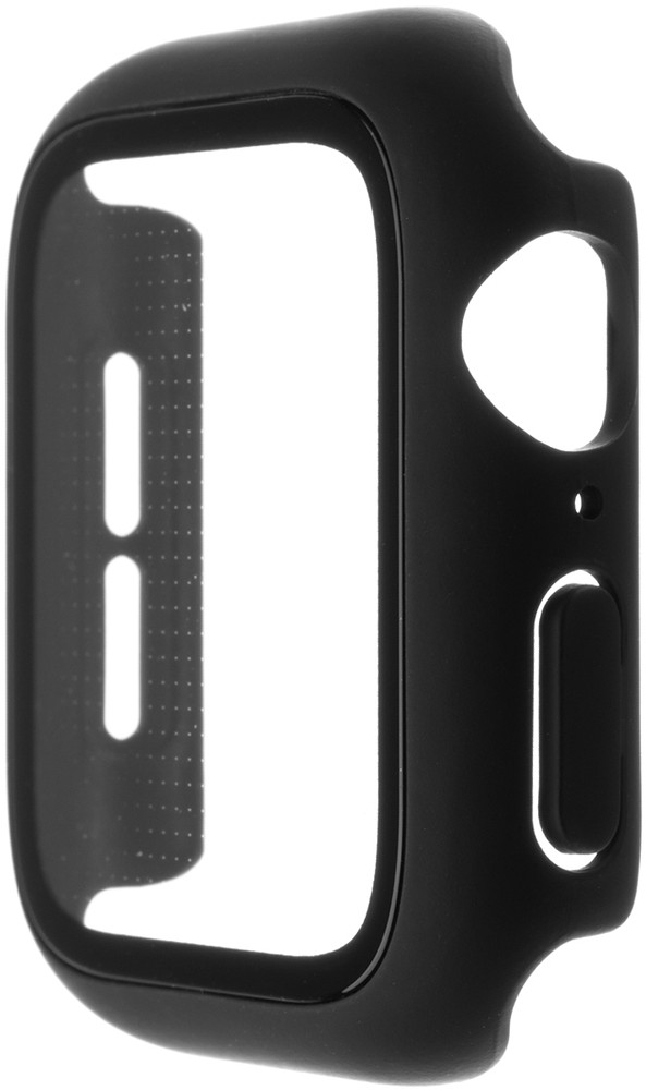 Levně pouzdro na mobil Ochranné pouzdro Fixed Pure+ s temperovaným sklem pro Apple Watch 45mm, černé