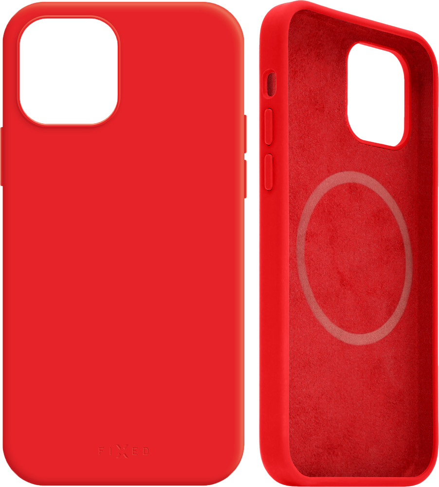 Levně pouzdro na mobil Zadní kryt Fixed Magflow s podporou Magsafe pro Apple iPhone 14, červený