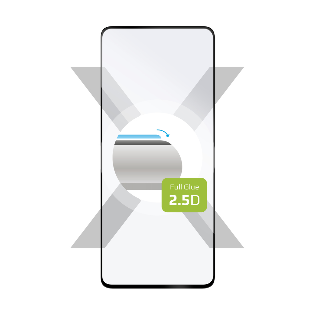Levně tvrzené sklo pro mobilní telefon Ochranné tvrzené sklo Fixed Full-cover pro Infinix Note 30 Pro, lepení přes celý displej, černé