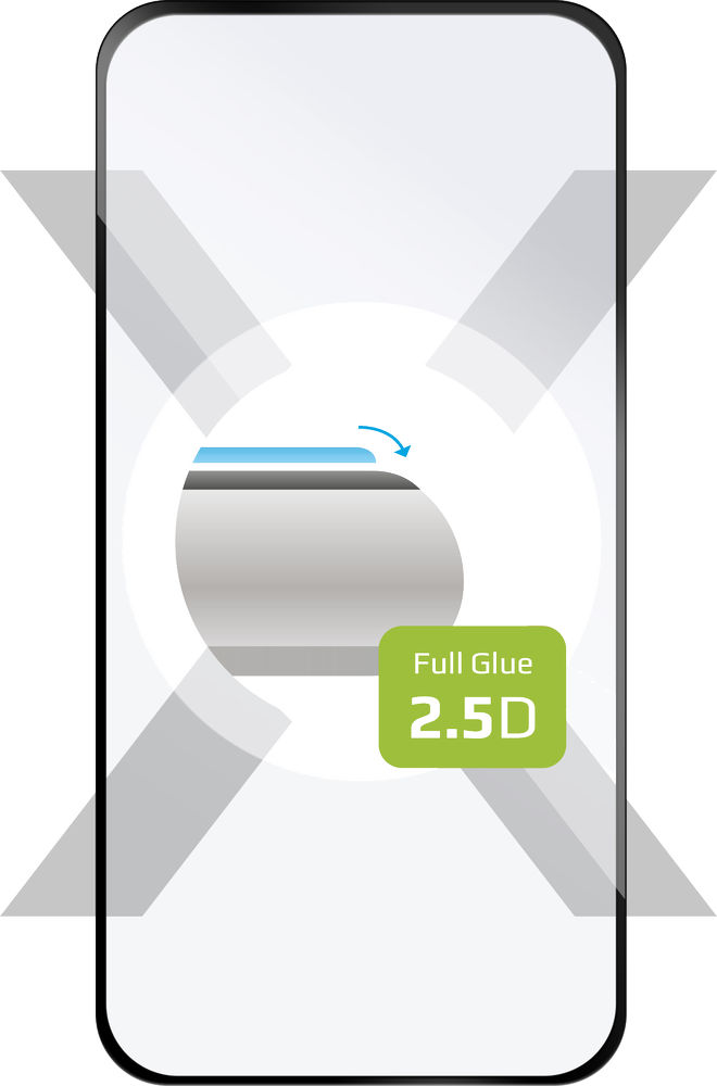 Levně tvrzené sklo pro mobilní telefon Ochranné tvrzené sklo Fixed Full-cover pro Infinix Note 30 5G, lepení přes celý displej, černé
