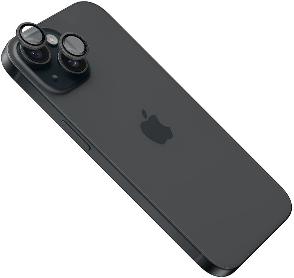 Levně pouzdro na mobil Ochranná skla čoček fotoaparátů Fixed Camera Glass pro Apple iPhone 15/15 Plus, space gray