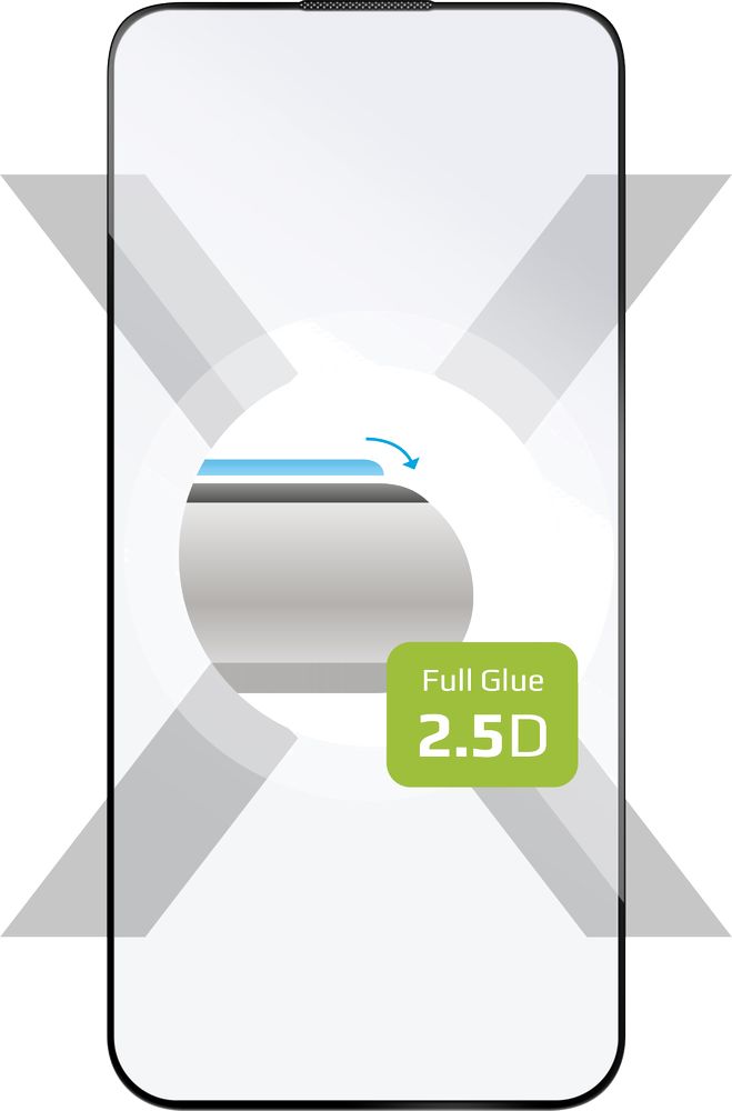 Levně pouzdro na mobil Ochranné tvrzené sklo Fixed Full-cover pro Apple iPhone 15, lepení přes celý displej, černé