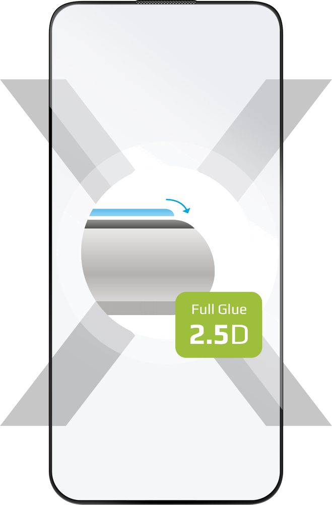 Levně pouzdro na mobil Ochranné tvrzené sklo Fixed Full-cover pro Apple iPhone 15 Pro, lepení přes celý displej, černé