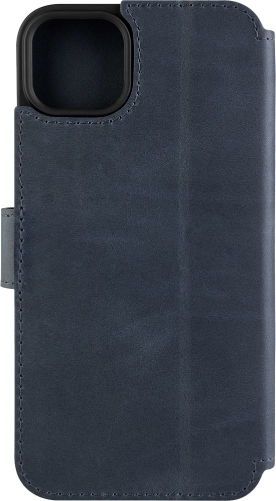 Kožené pouzdro typu kniha FIXED ProFit pro Apple iPhone 15, modré
