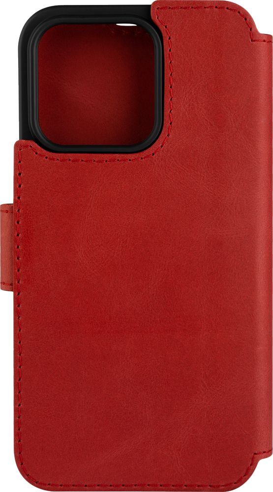 Levně pouzdro na mobil Kožené pouzdro typu kniha Fixed Profit pro Apple iPhone 15 Pro, červené