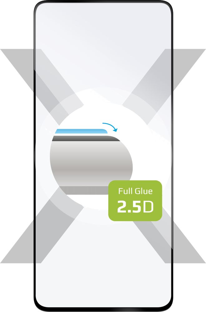 Ochranné tvrzené sklo FIXED Full-Cover pro Xiaomi 13T, lepení přes celý displej, černé