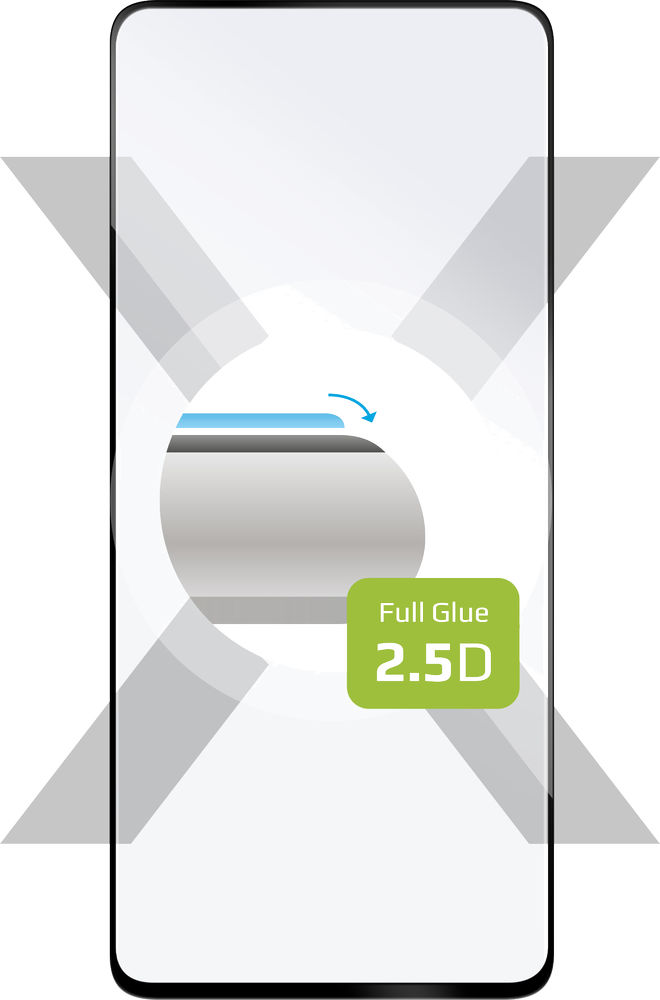 Ochranné tvrzené sklo FIXED Full-Cover pro Samsung Galaxy M54 5G, lepení přes celý displej, černé