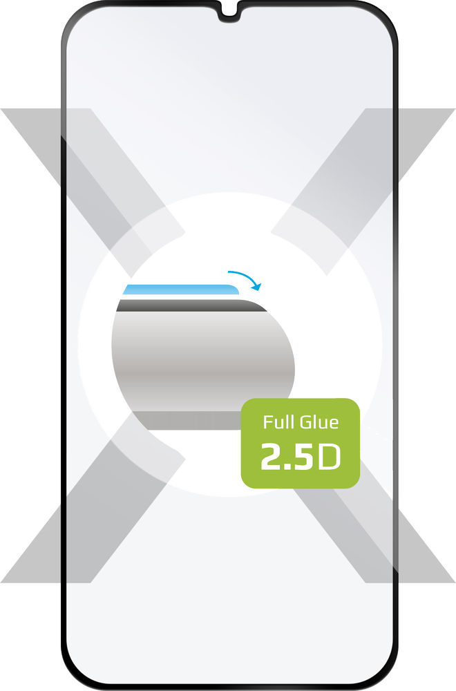 Levně tvrzené sklo pro mobilní telefon Ochranné tvrzené sklo Fixed Full-cover pro Samsung Galaxy M34 5G, lepení přes celý displej, černé