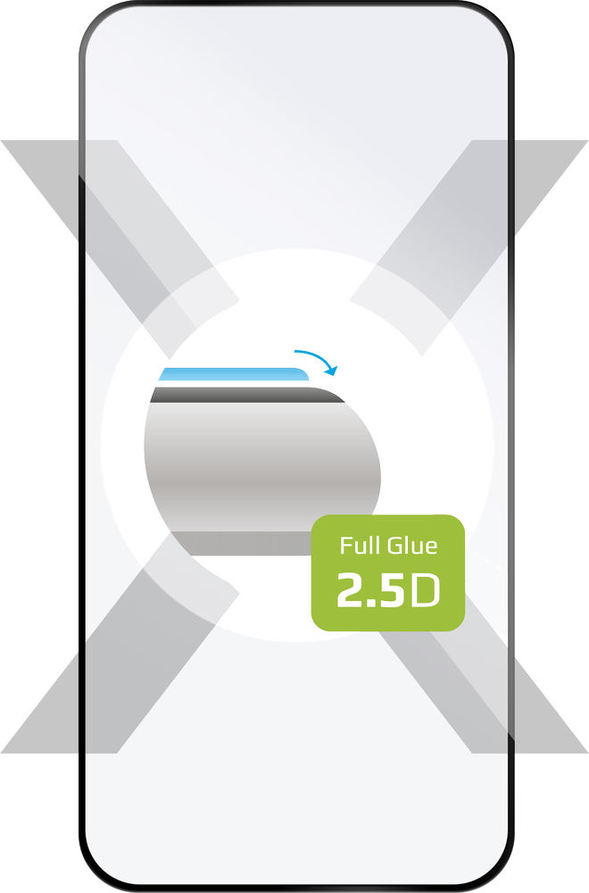 Ochranné tvrzené sklo FIXED Full-Cover pro Realme Narzo 60, lepení přes celý displej, černé