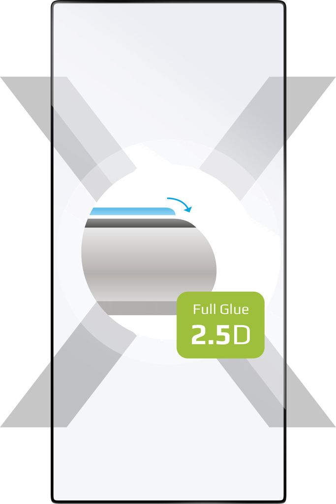 Levně tvrzené sklo pro mobilní telefon Ochranné tvrzené sklo Fixed Full-cover pro Samsung Galaxy S24 Ultra, lepení přes celý displej, černé