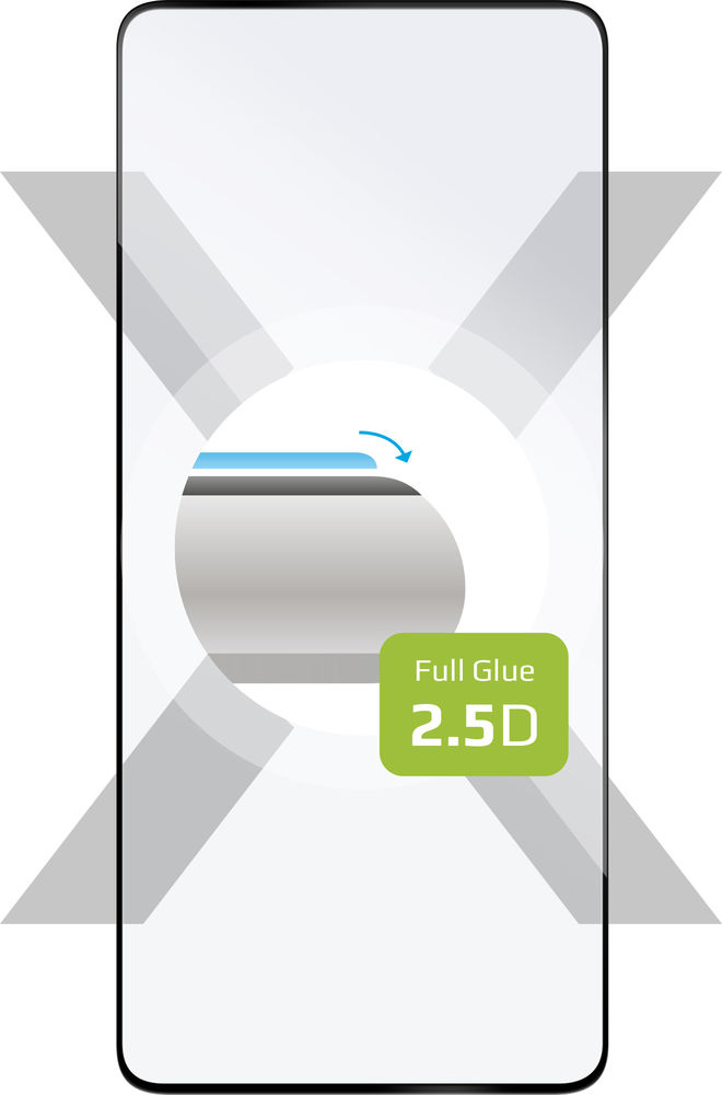 Ochranné tvrzené sklo FIXED Full-Cover pro Asus ROG Phone 8 Pro, lepení přes celý displej, černé