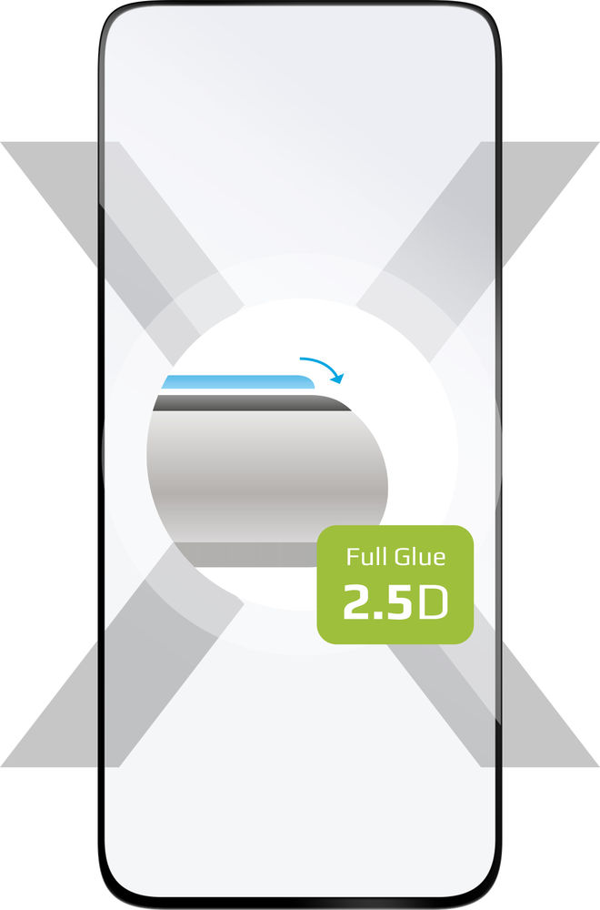 Ochranné tvrzené sklo FIXED Full-Cover pro Realme C67 4G, lepení přes celý displej, černé