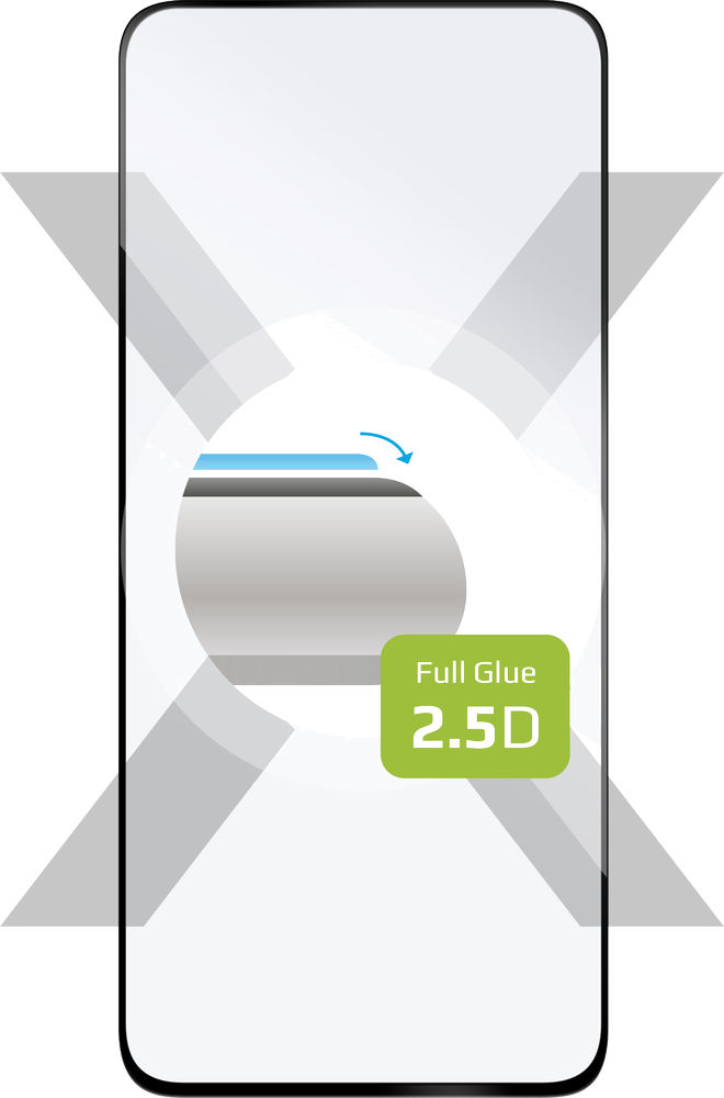 Levně tvrzené sklo pro mobilní telefon Ochranné tvrzené sklo Fixed Full-cover pro Realme 12+/Narzo 70 Pro 5G, lepení přes celý displej, černé