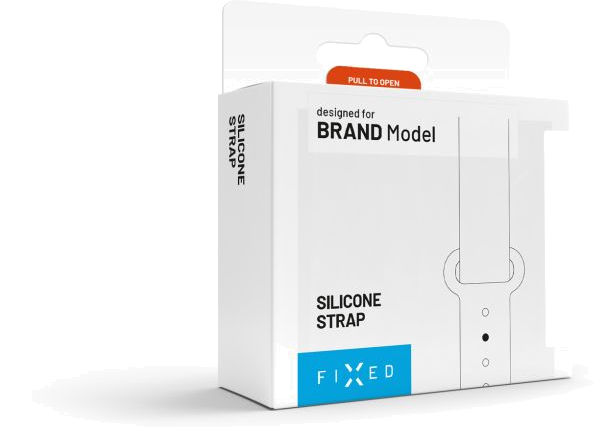 Silikonový řemínek FIXED Silicone Strap pro Xiaomi Band 7/ Mi Band 6/ Mi Band 5, bílý