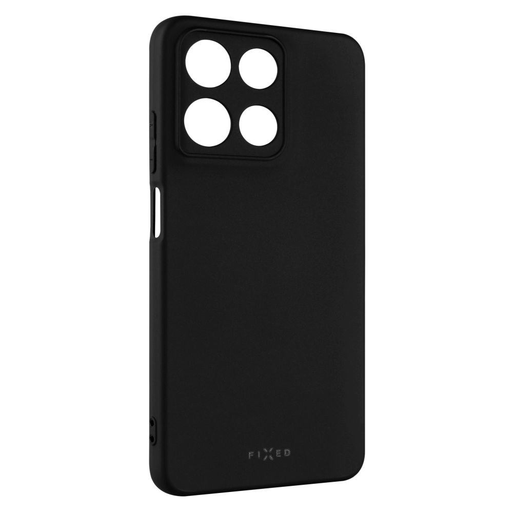 pouzdro na mobil Zadní pogumovaný kryt Fixed Story pro Motorola Moto G15/power, černý