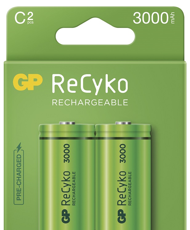 Levně Gp nabíjecí baterie Recyko 3000 C (HR14), 2 ks